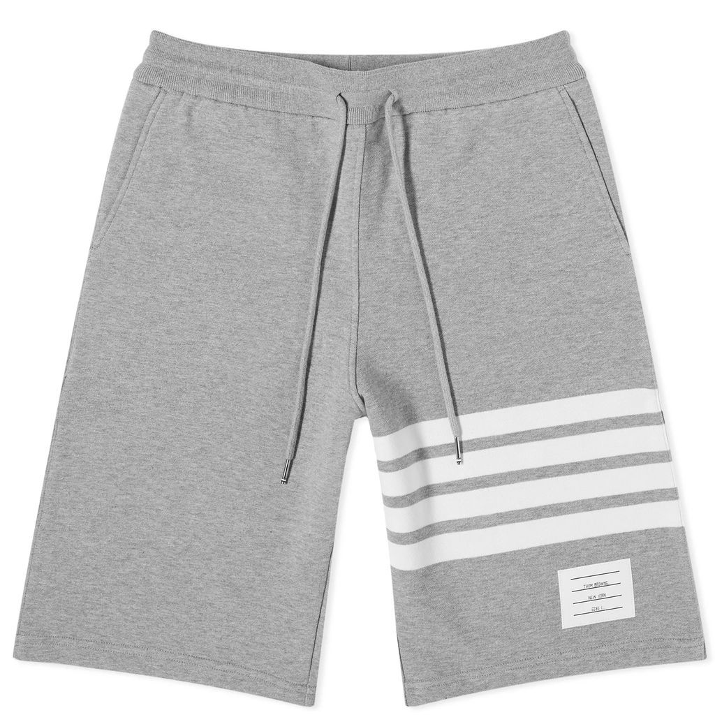 Men's Engineered Stripe Sweat Shorts Light Grey
