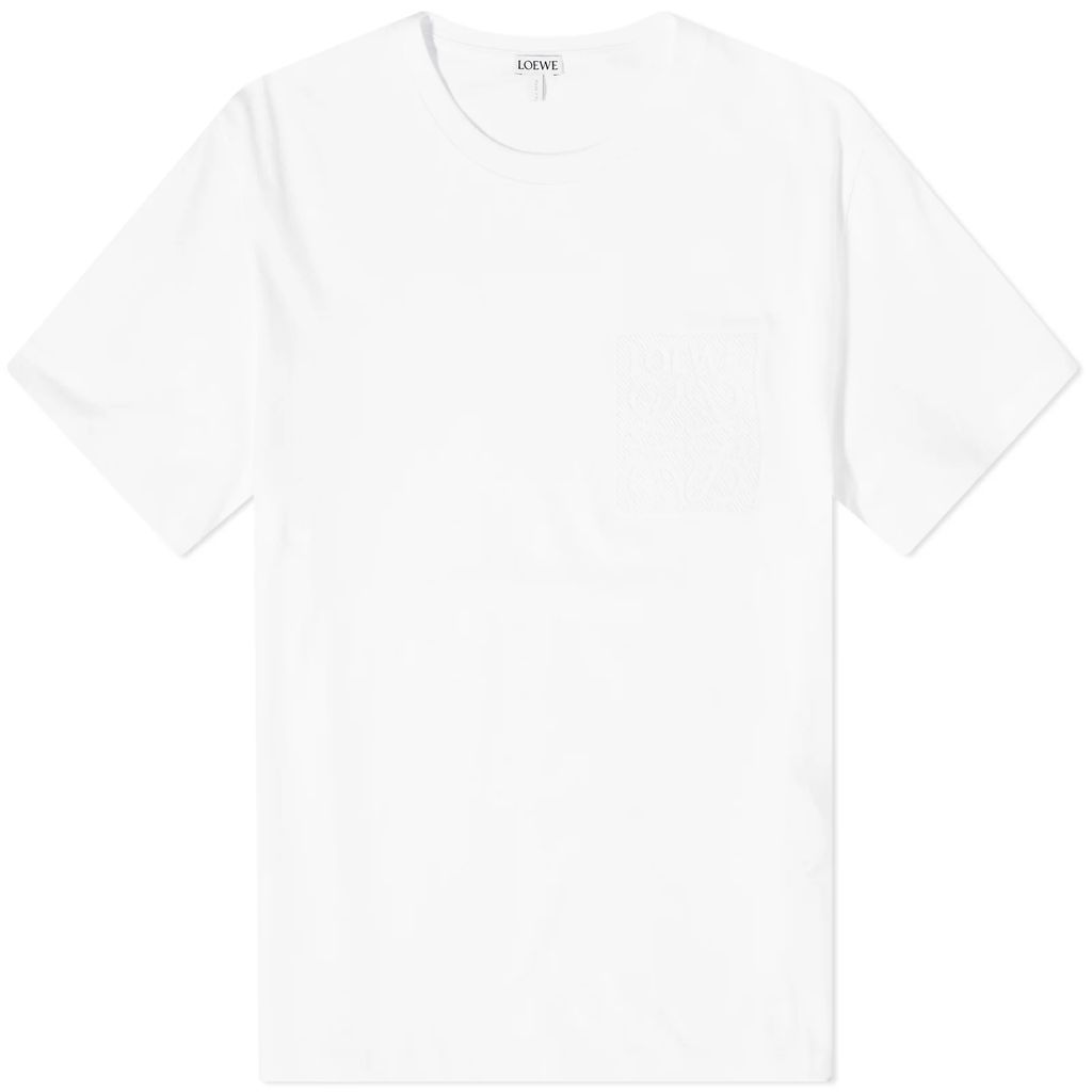 Men's Anagram Fake Pocket T-Shirt White