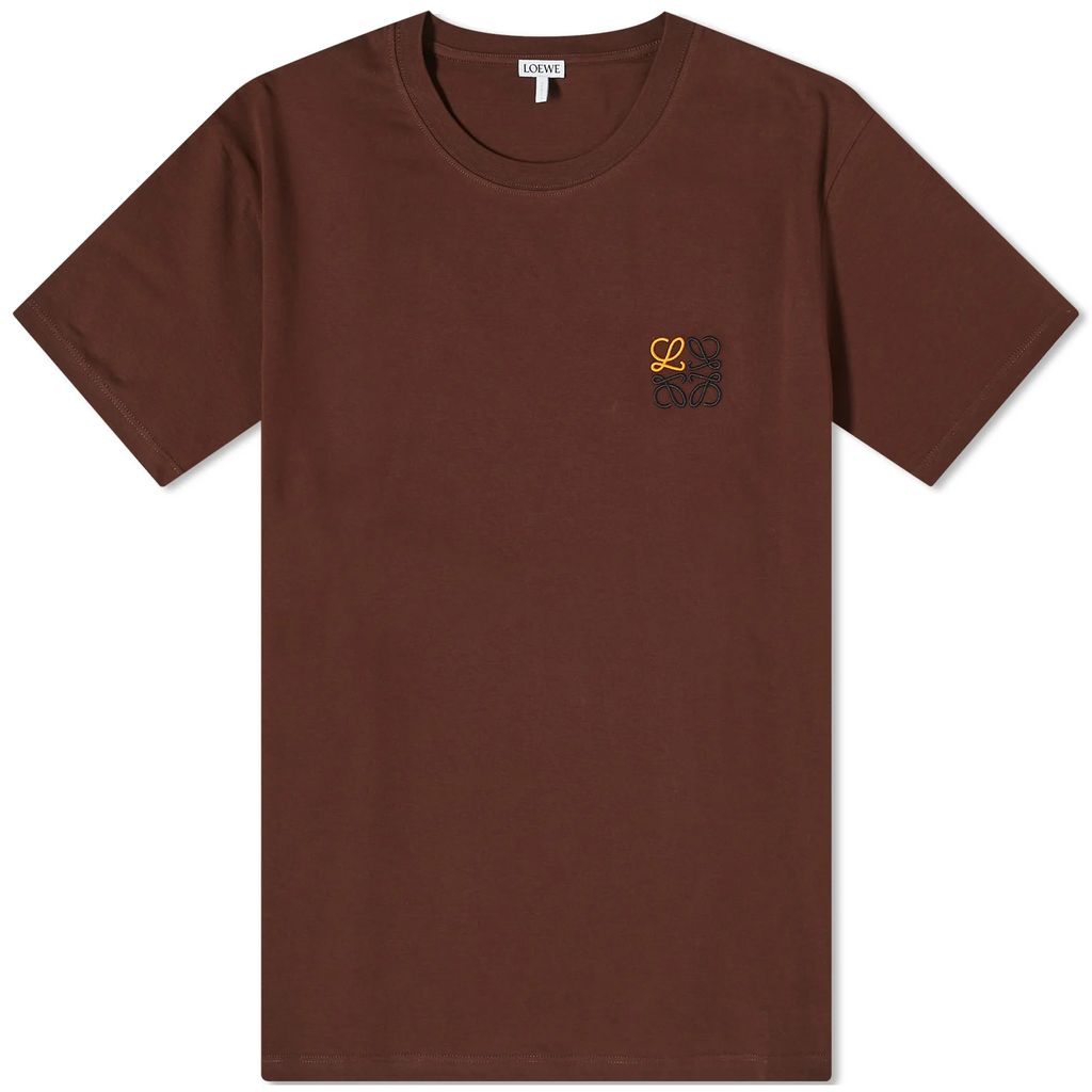 Men's Anagram T-Shirt Chocolate Brown