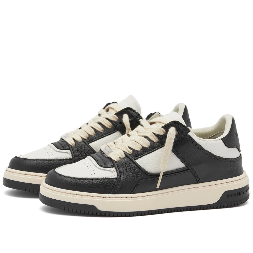 Men's Apex Tumbled Leather Sneaker White/Black
