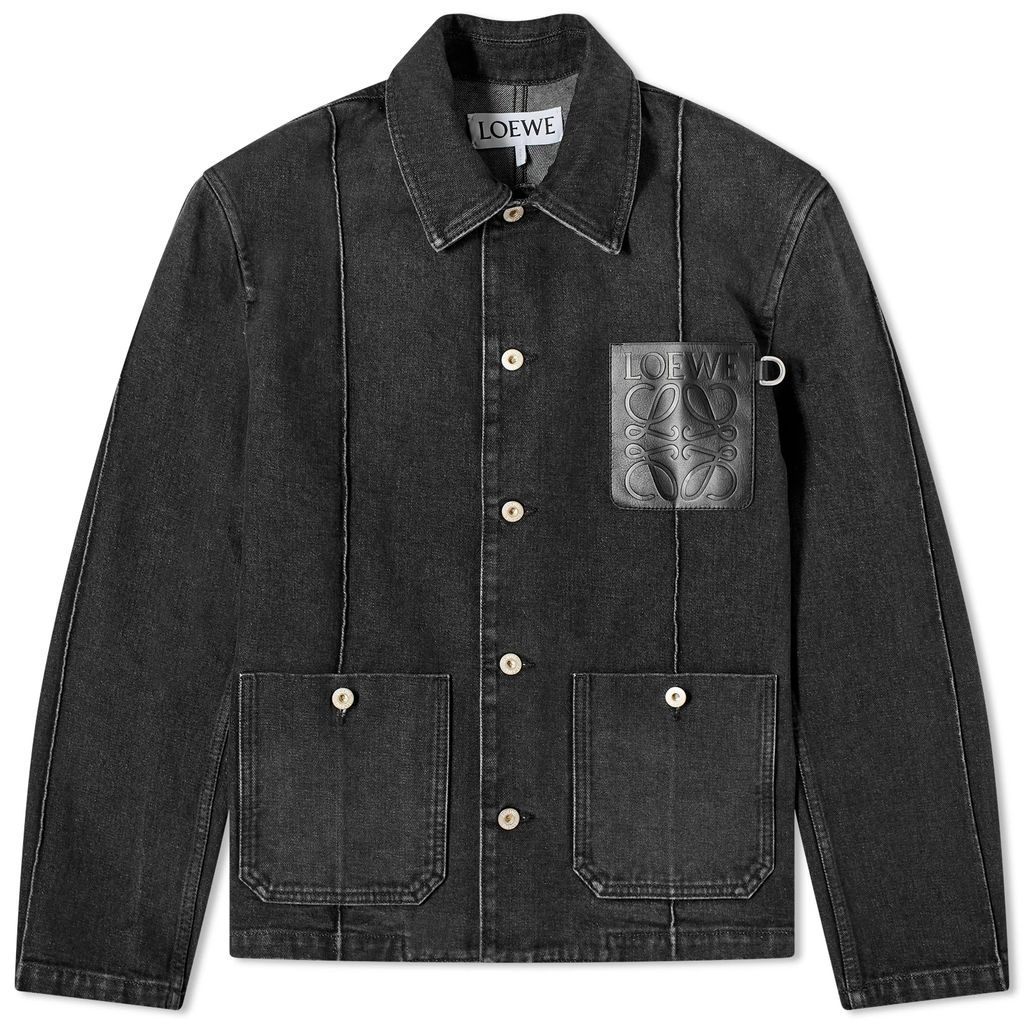 Men's Denim Workwear Jacket Washed Black