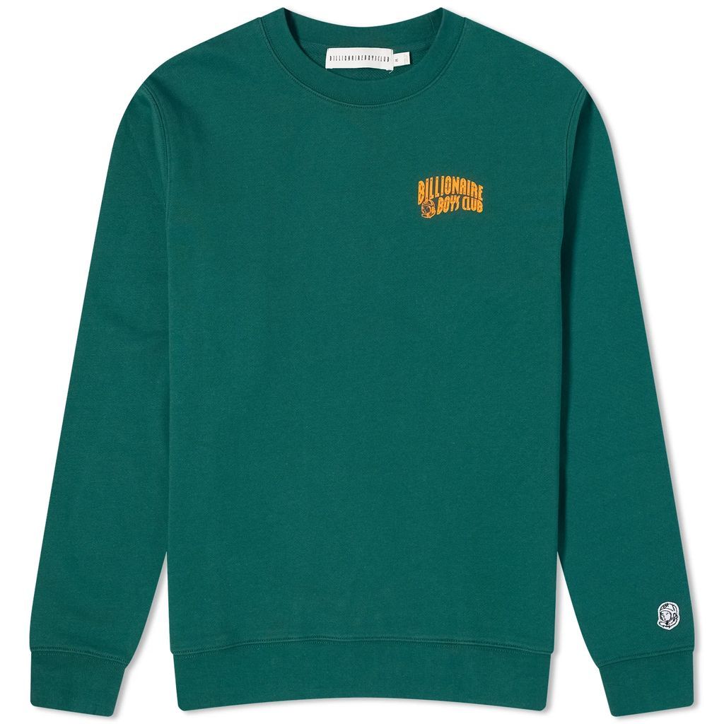 Men's Small Arch Logo Crew Sweat Forest Green