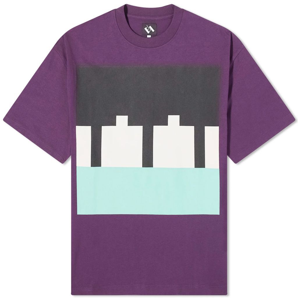 Men's Block T-Shirt Purple