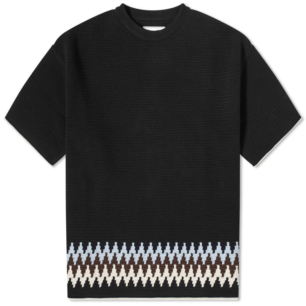 Jil Sander Plus Knit T-Shirt Black/Haze/Chocolate