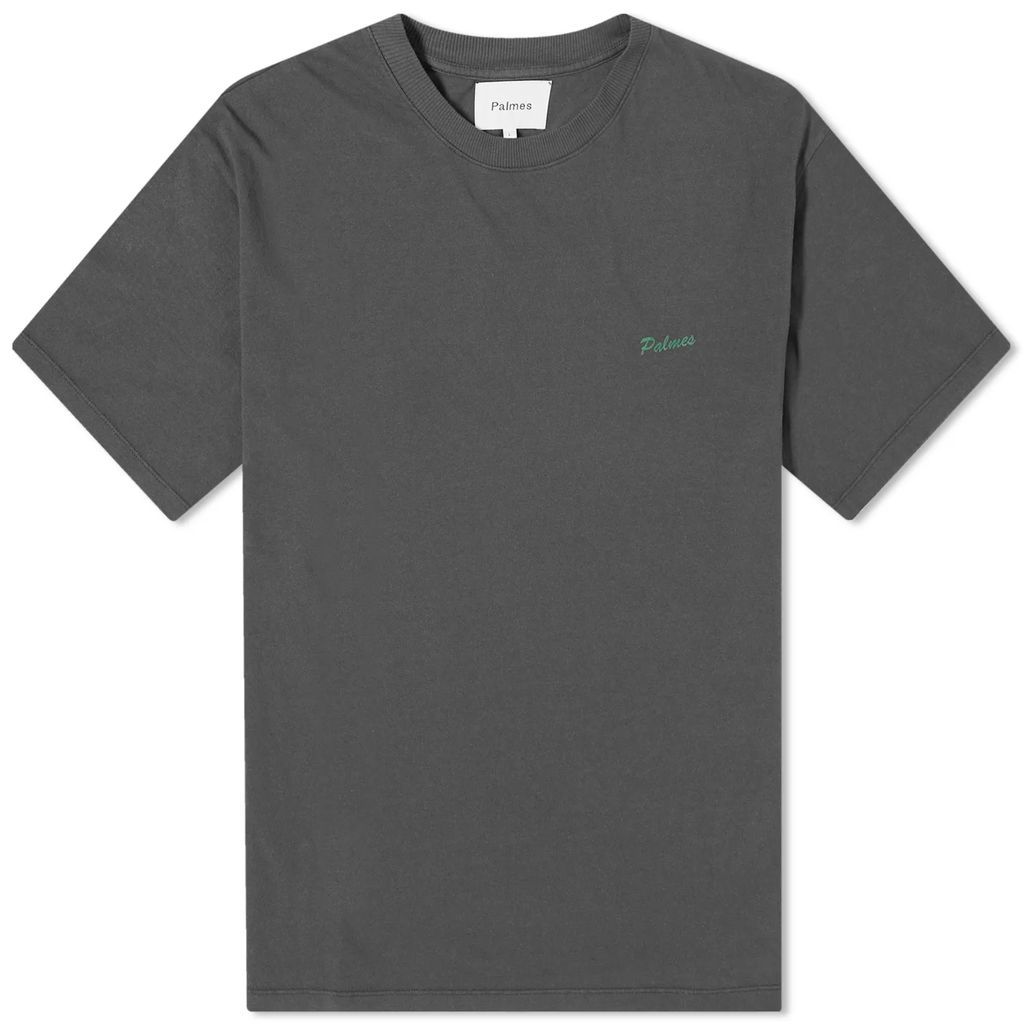 Men's Dyed Chest Logo T-Shirt Washed Grey