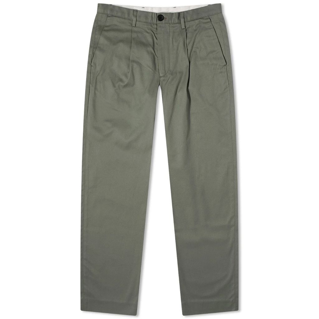 Men's Pleated Trousers Green