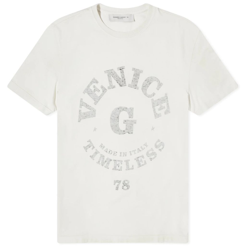 Men's Venice Print T-Shirt Heritage White/Black