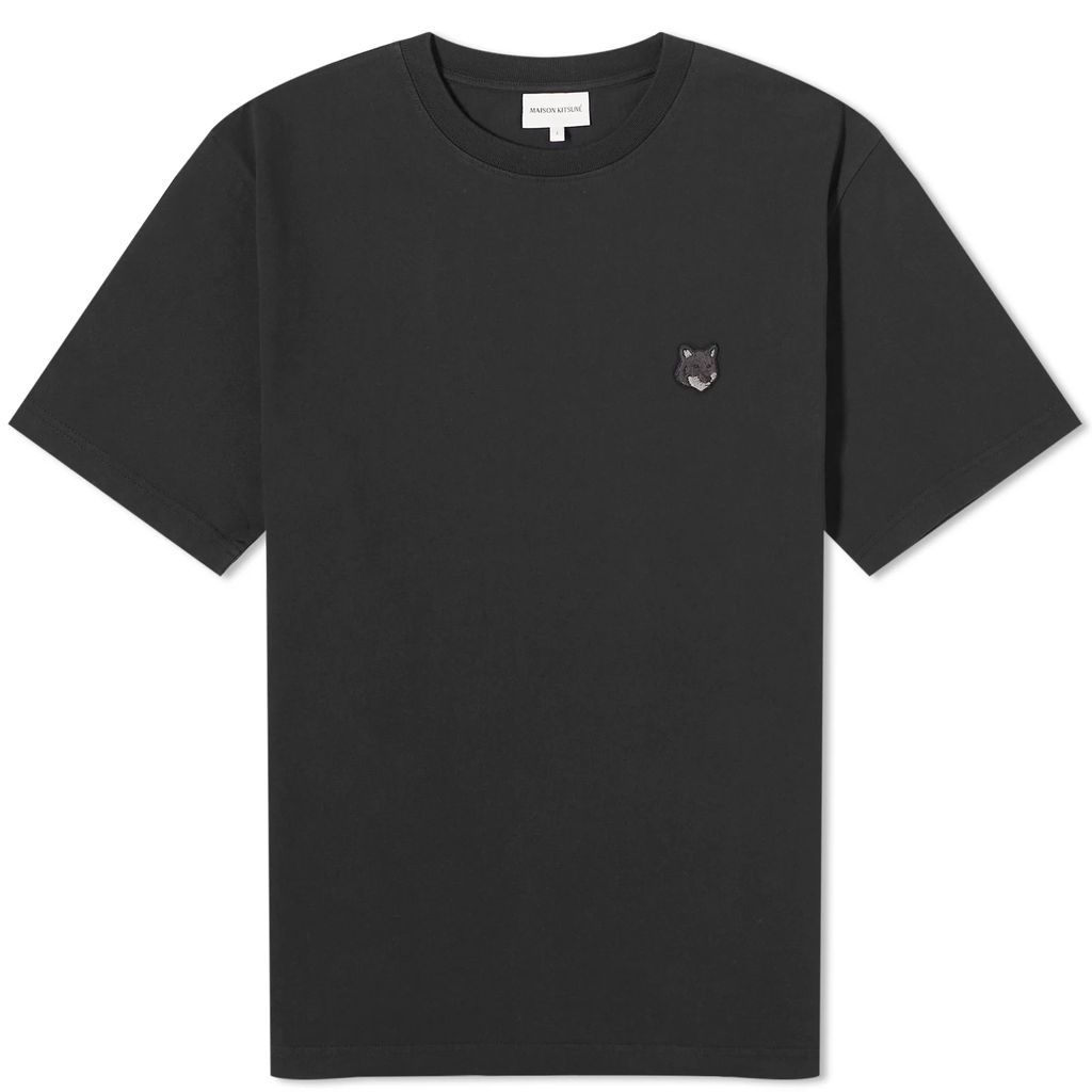 Maison Kitsune Bold Fox Head Patch Comfort T-Shirt Black