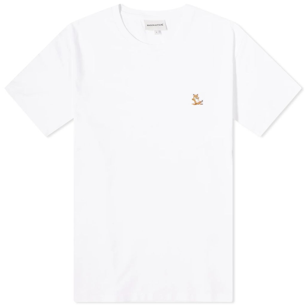 Maison Kitsune Chillax Fox Patch Regular T-Shirt White