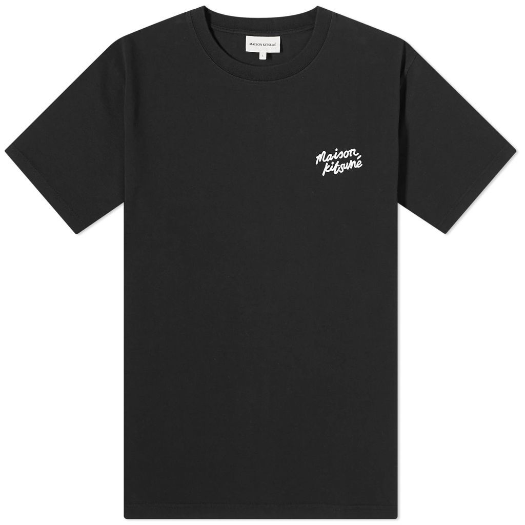Maison Kitsune Mini Handwriting Comfort T-Shirt Black/White
