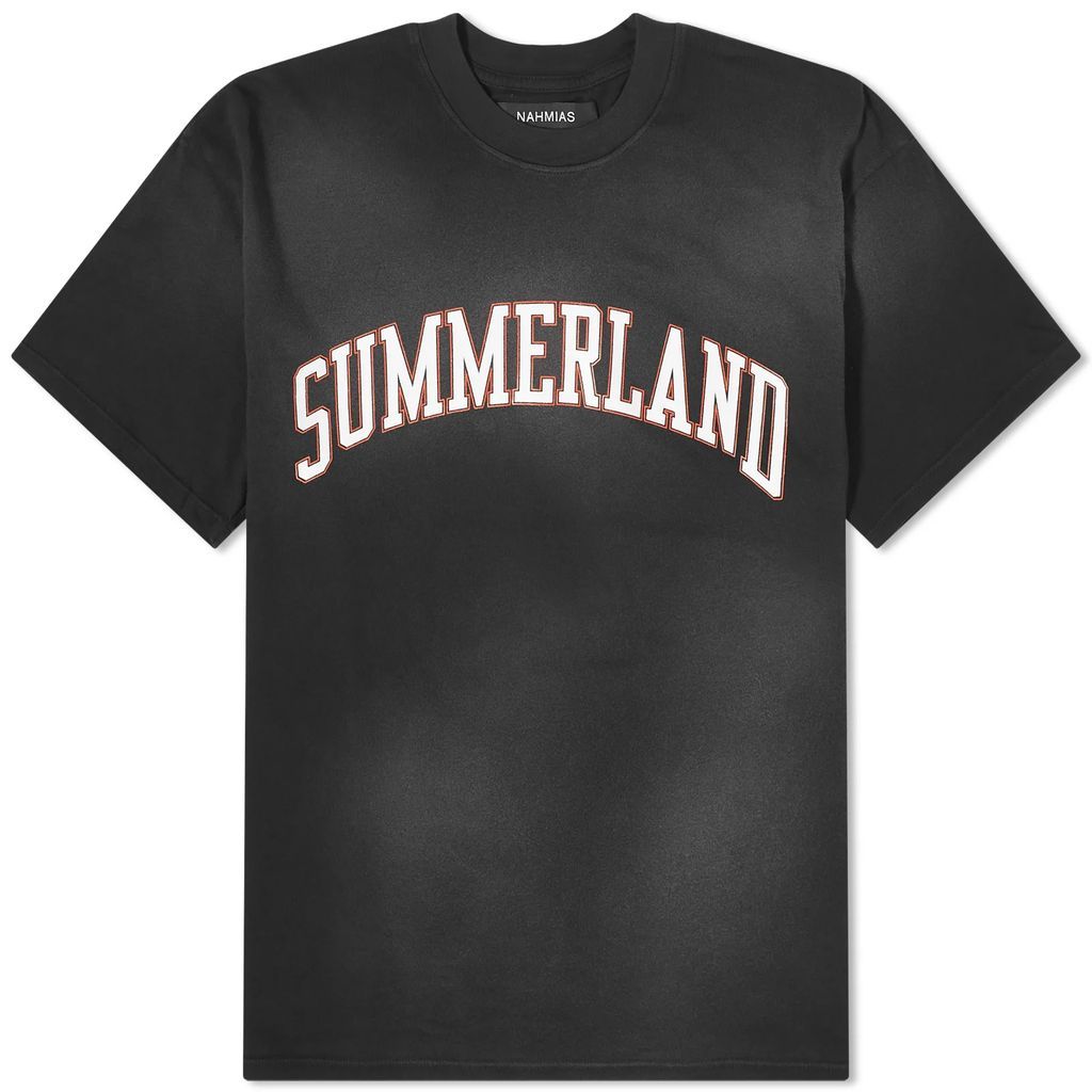 Men's Summerland Collegiate T-Shirt Faded Black