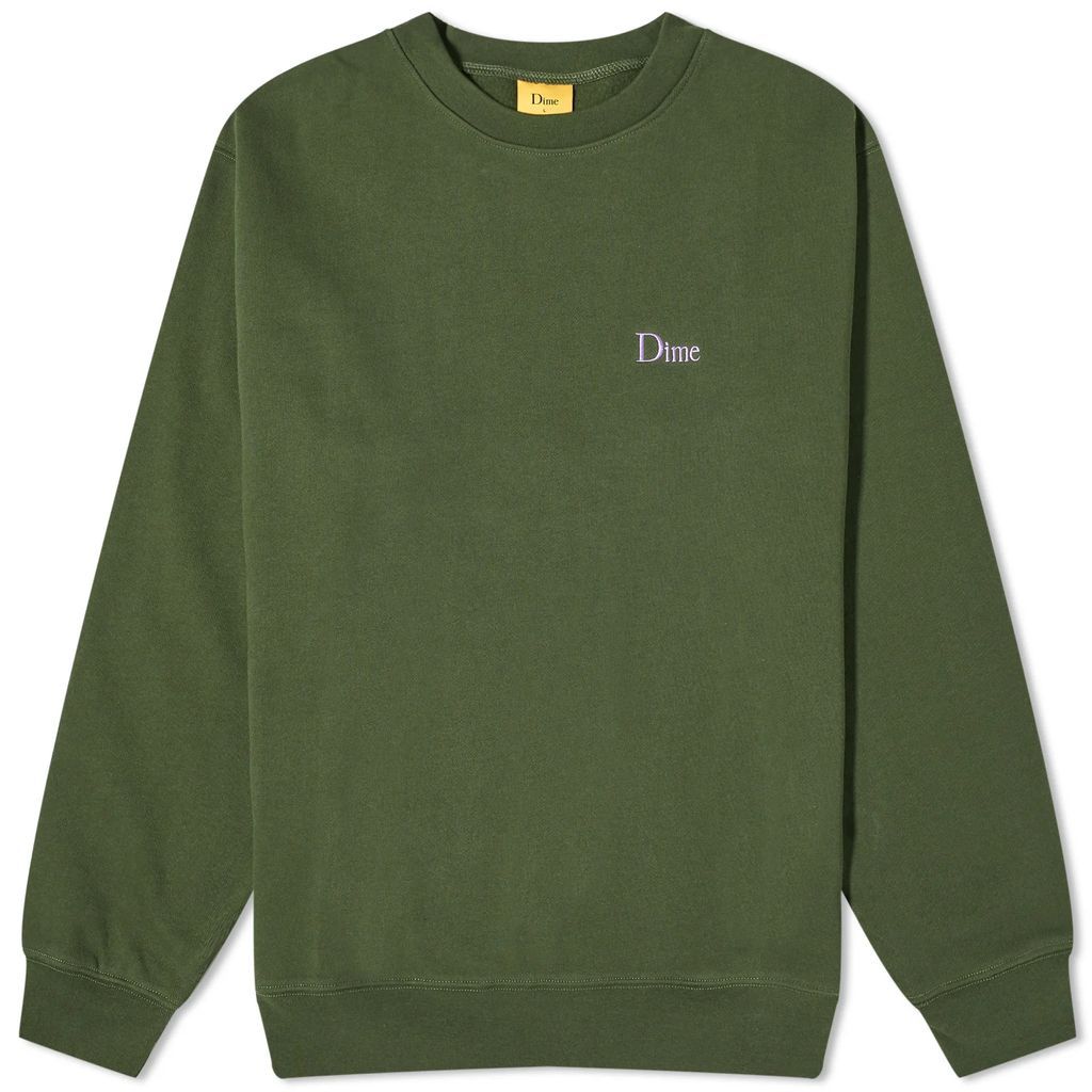 Men's Classic Small Logo Sweater Forest Green