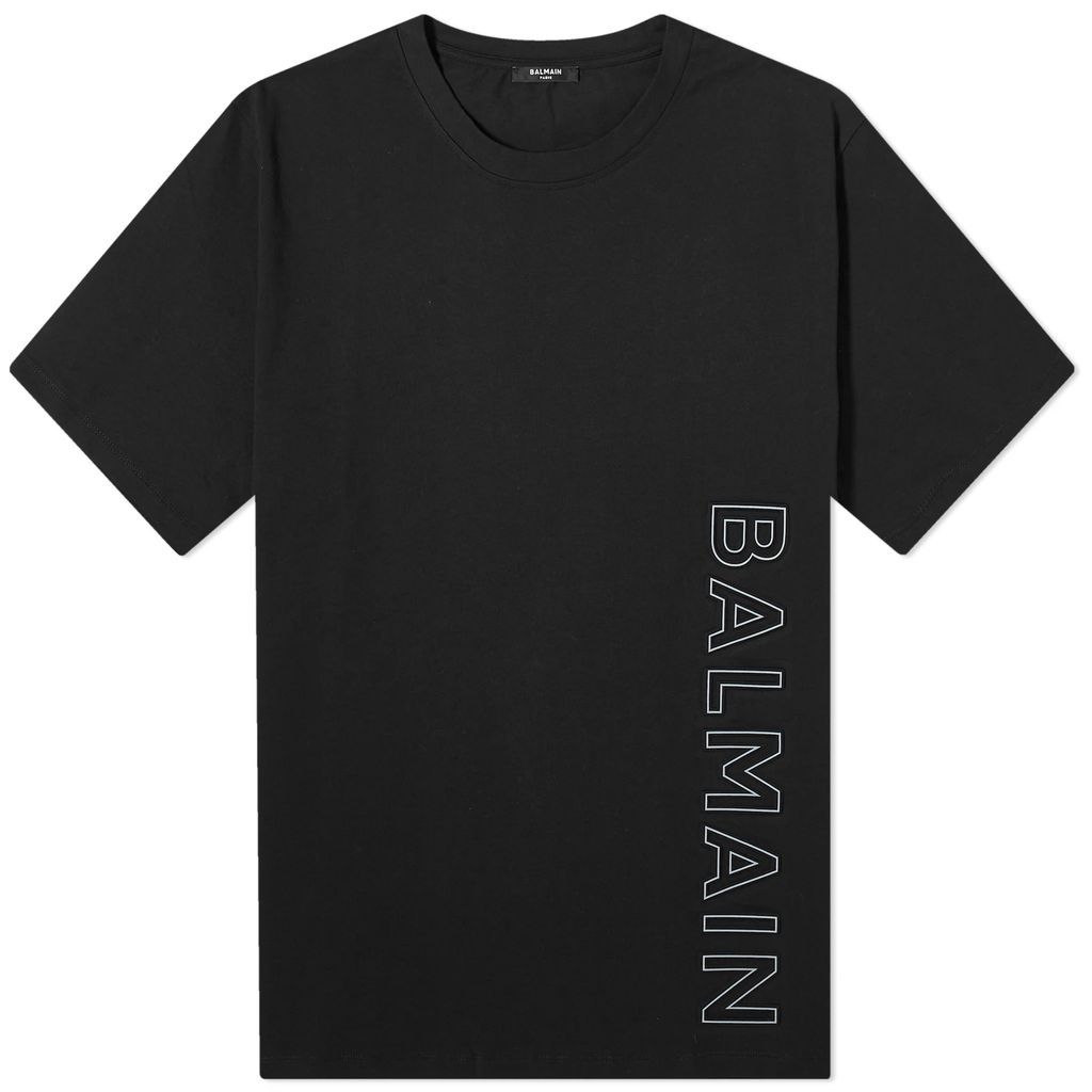 Men's Embossed Logo T-Shirt Black/Grey