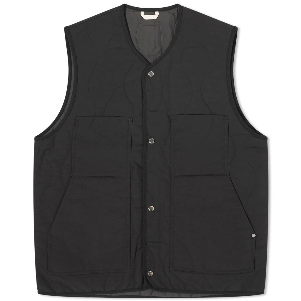 Men's Peter Waxed Nylon Insulated Vest Black