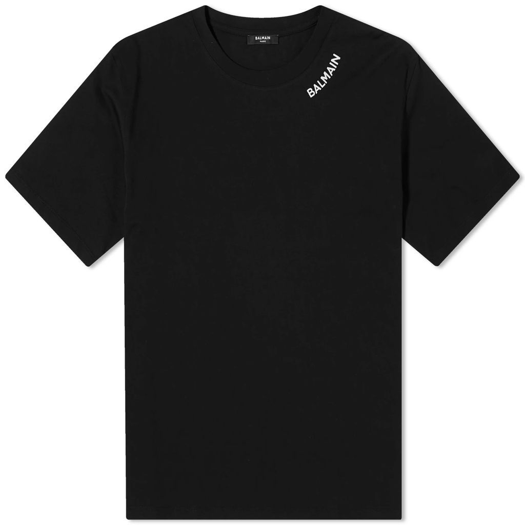 Men's Stitch Logo T-Shirt Black/White