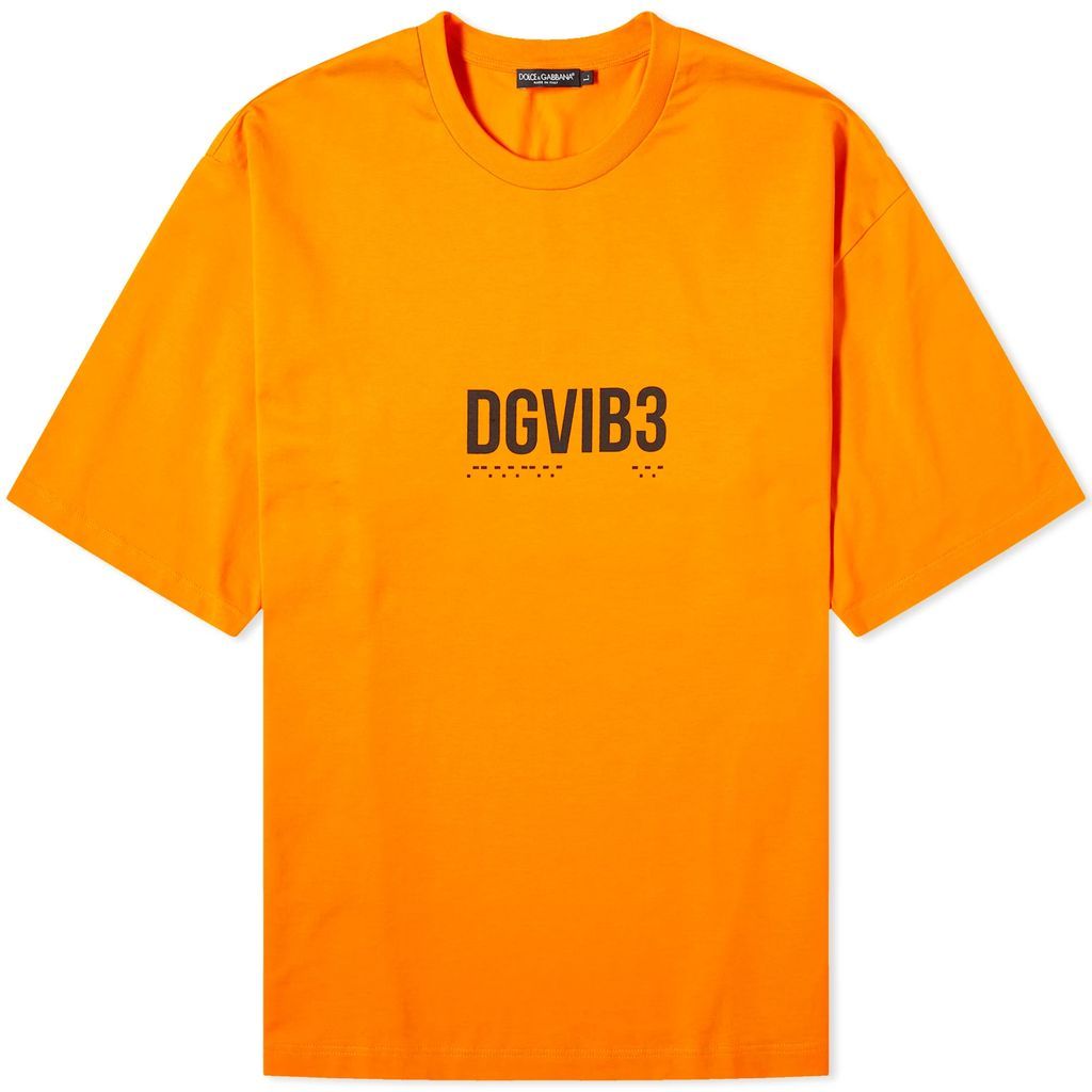 Men's Vibe Centre Logo T-Shirt Orange