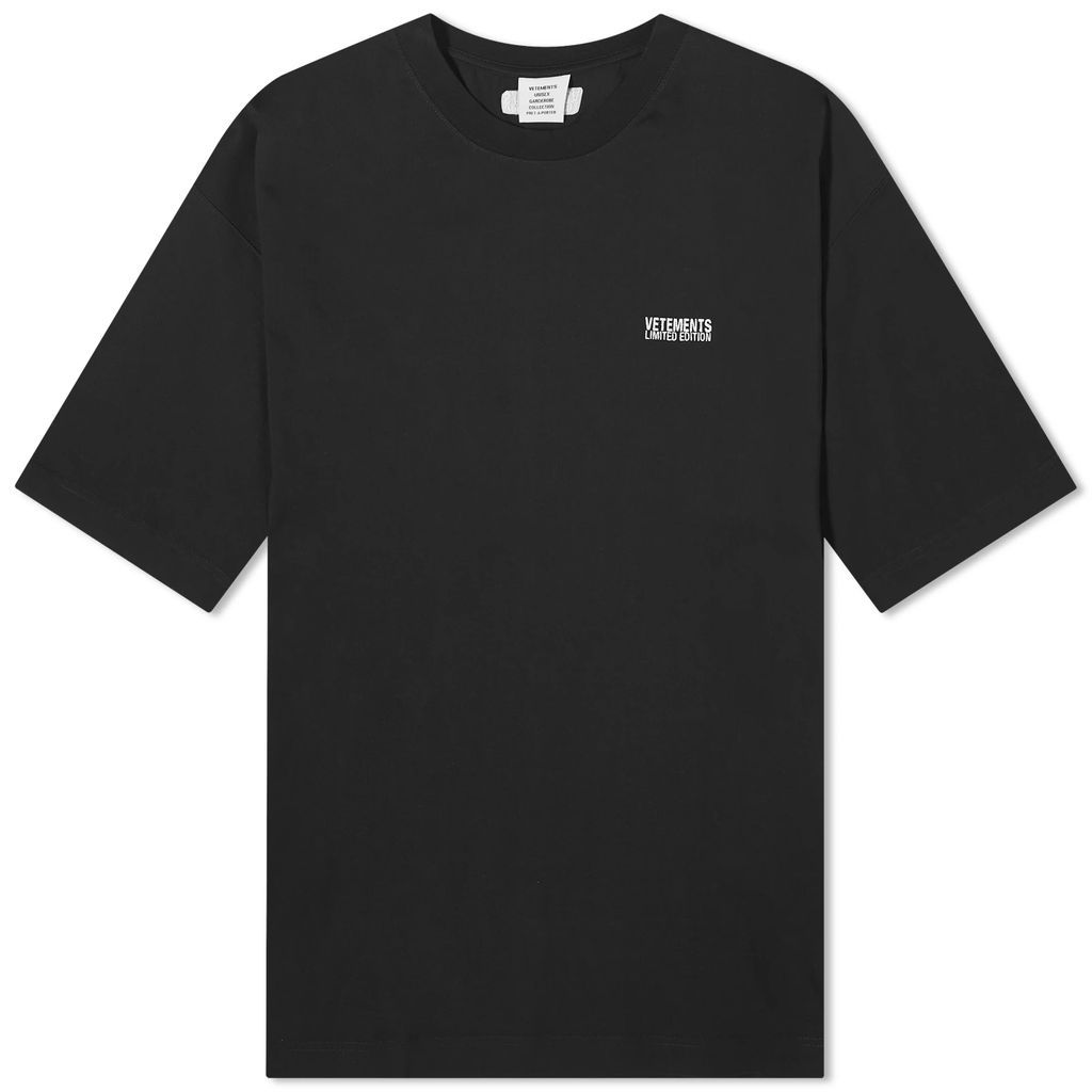 Men's Embroidered Logo T-Shirt Black