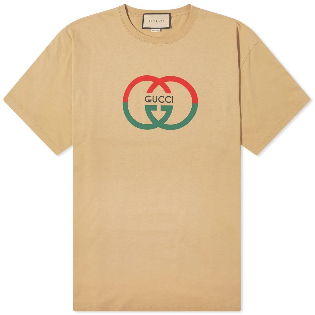 Men's Interlocking Logo T-Shirt Camel
