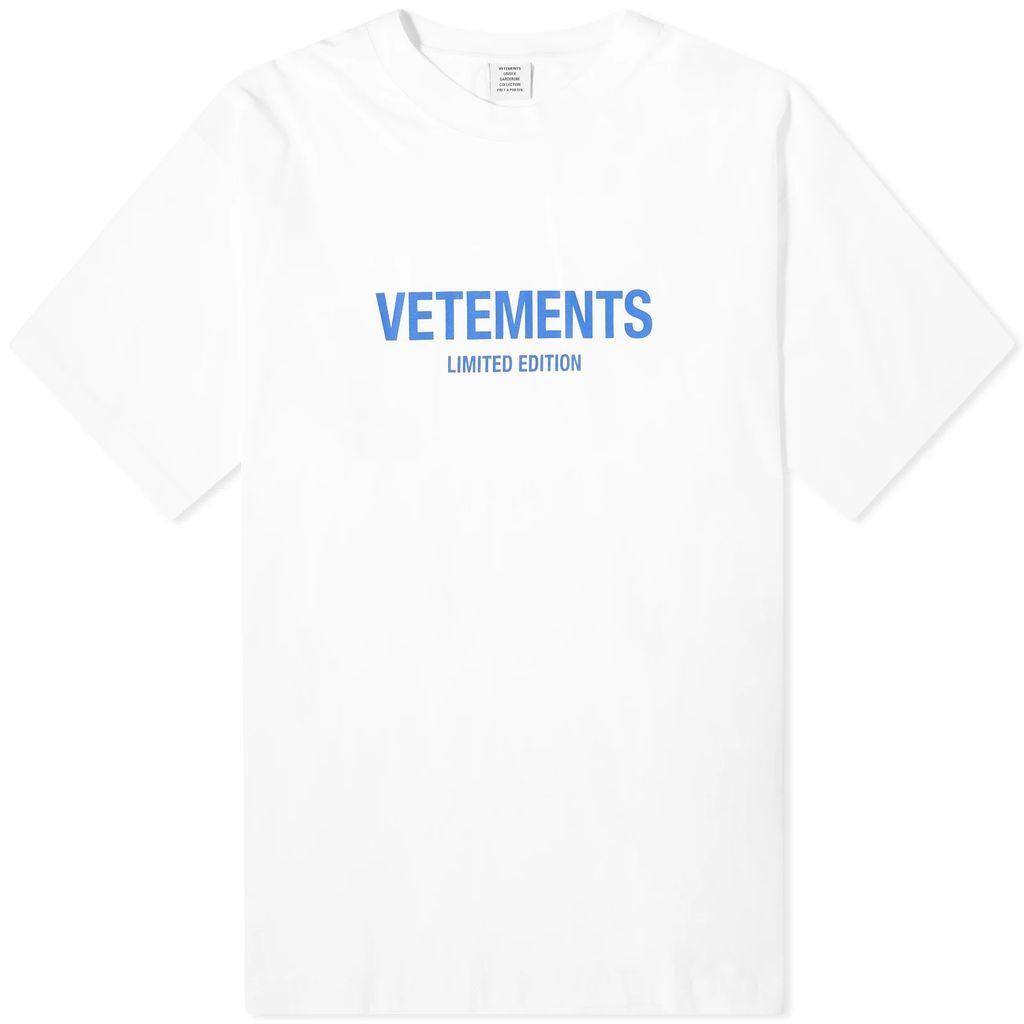Men's Limited Edition Logo T-Shirt White/Blue
