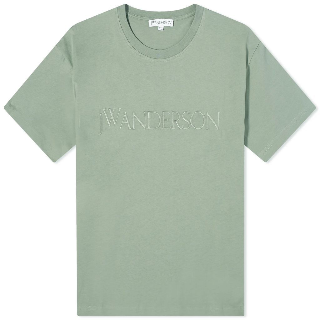 Men's Logo Embroidery T-Shirt Green