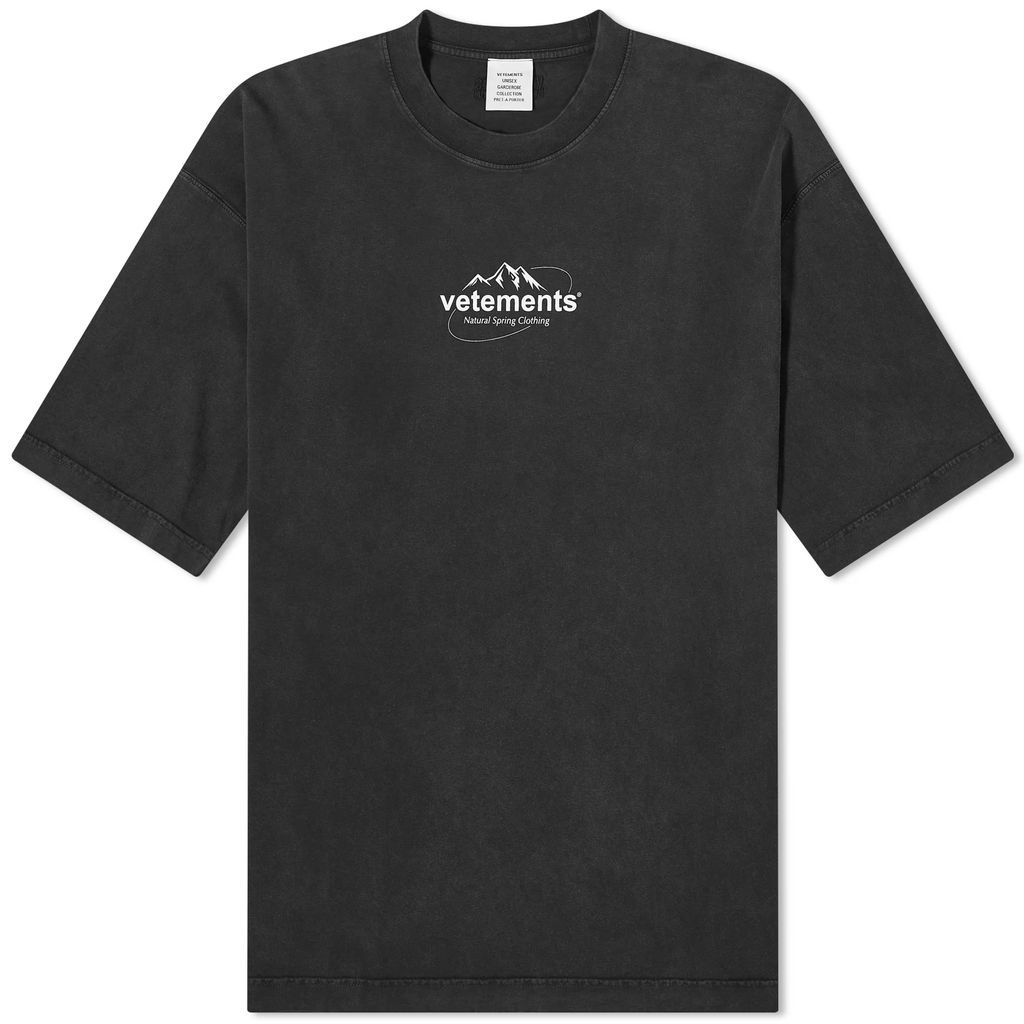 Men's Spring Water Logo T-Shirt Black
