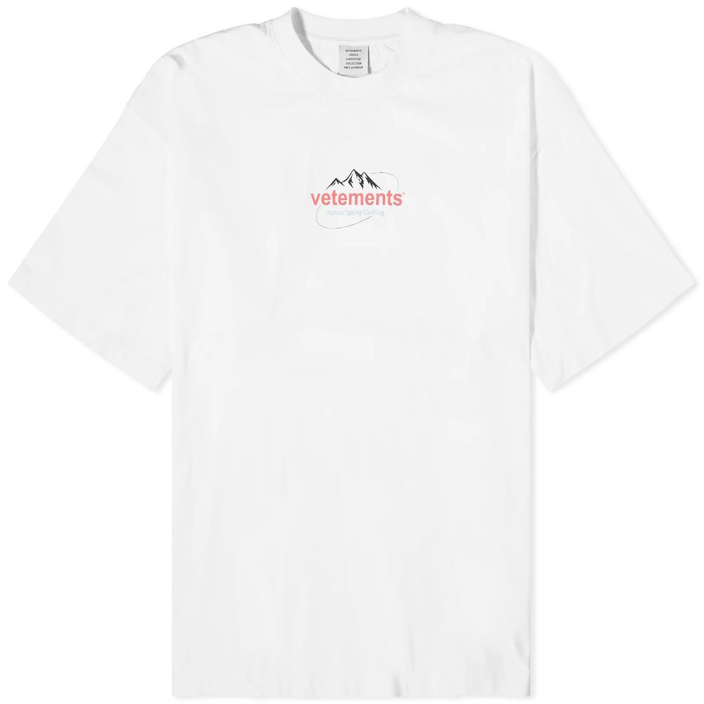 Men's Spring Water Logo T-Shirt White