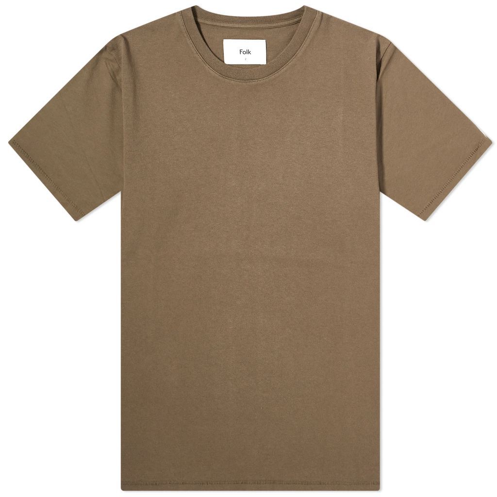 Men's Contrast Sleeve T-Shirt Ash Brown