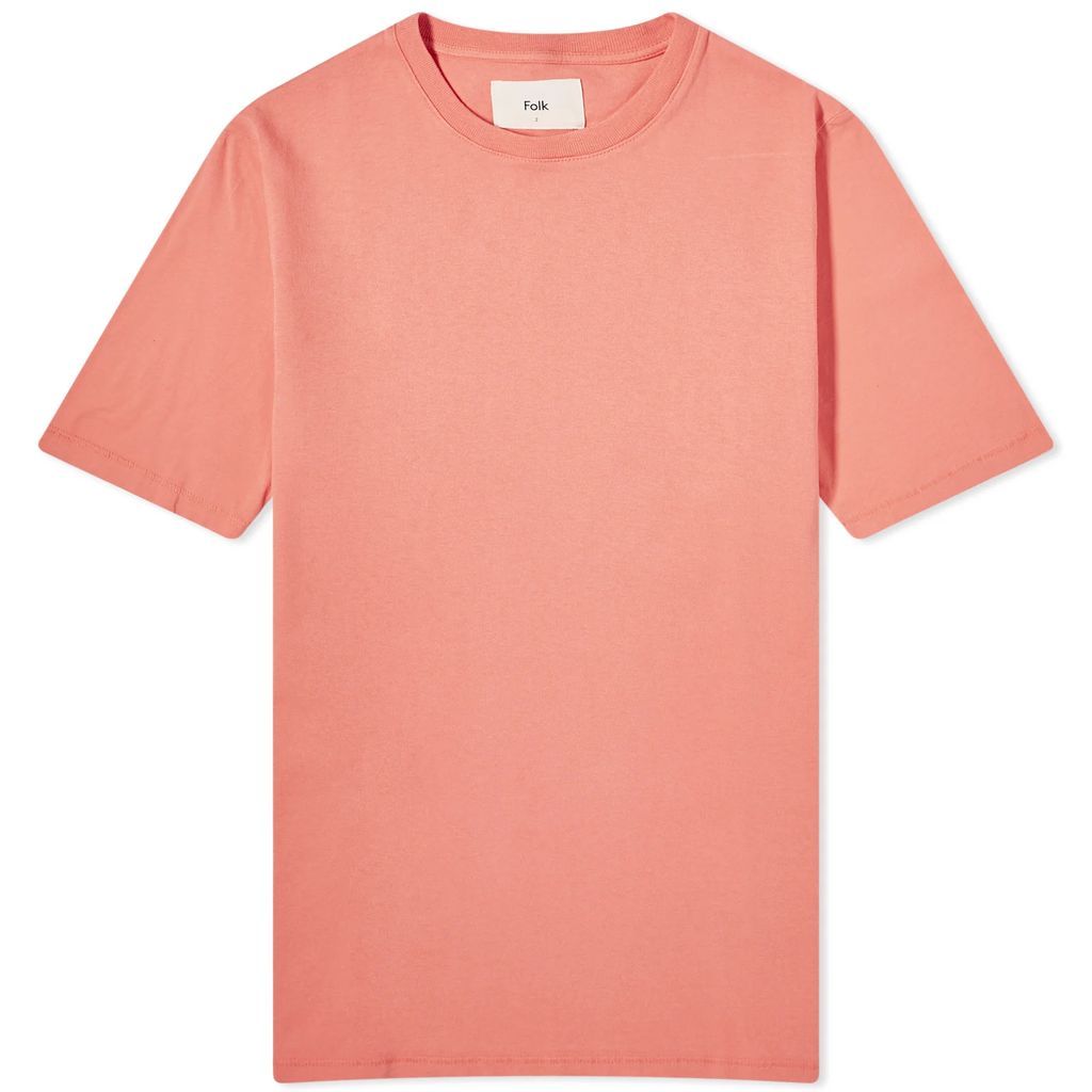 Men's Contrast Sleeve T-Shirt Coral