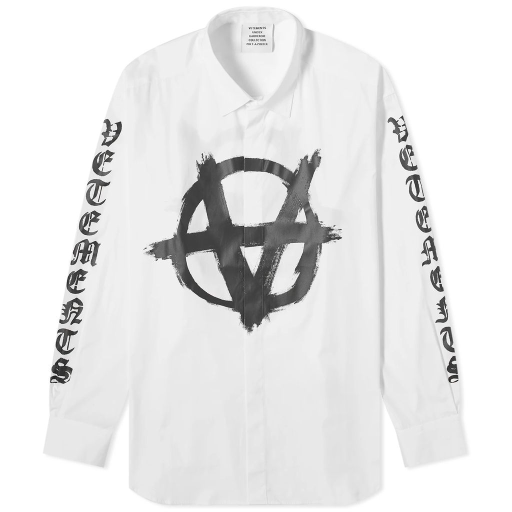 Men's Double Anarchy Shirt White