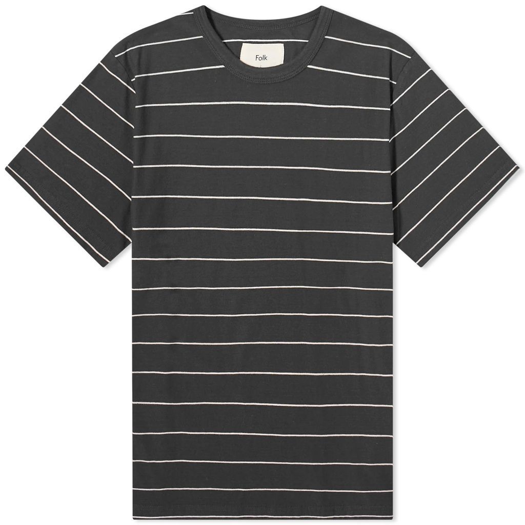 Men's Microstripe T-Shirt Soft Black