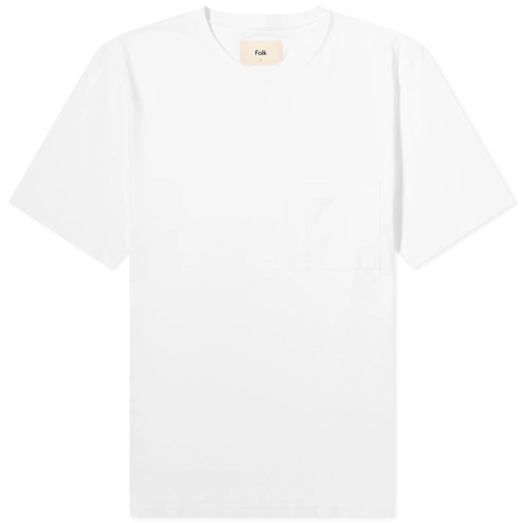 Men's Pocket Nep Assembly T-Shirt White