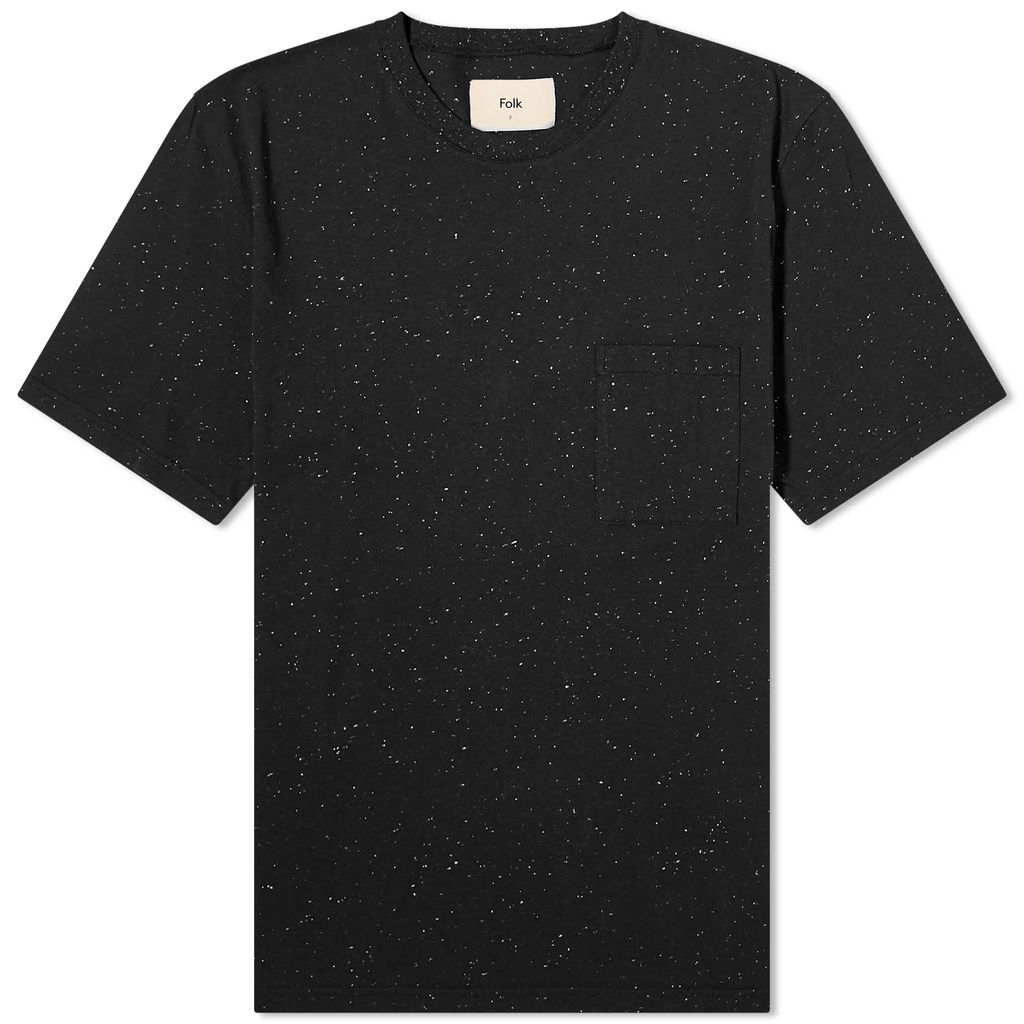 Men's Pocket Nep Assembly T-Shirt Soft Black