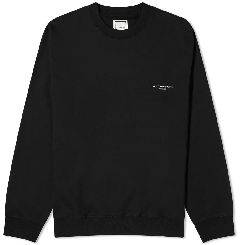 Men's Box Logo Crew Sweat Black