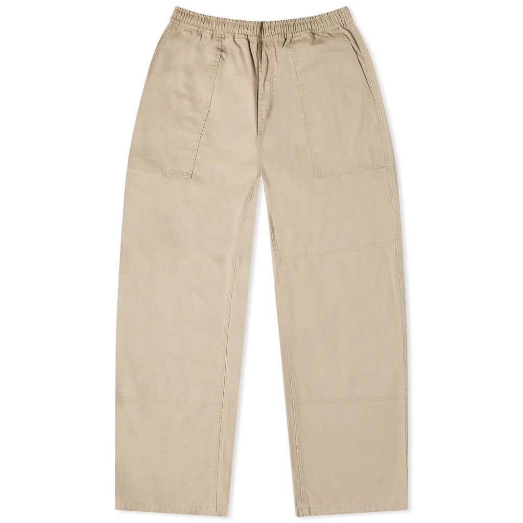 Men's Easy Trousers Washed Khaki