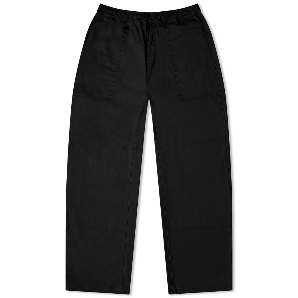 Men's Easy Trousers Washed Black