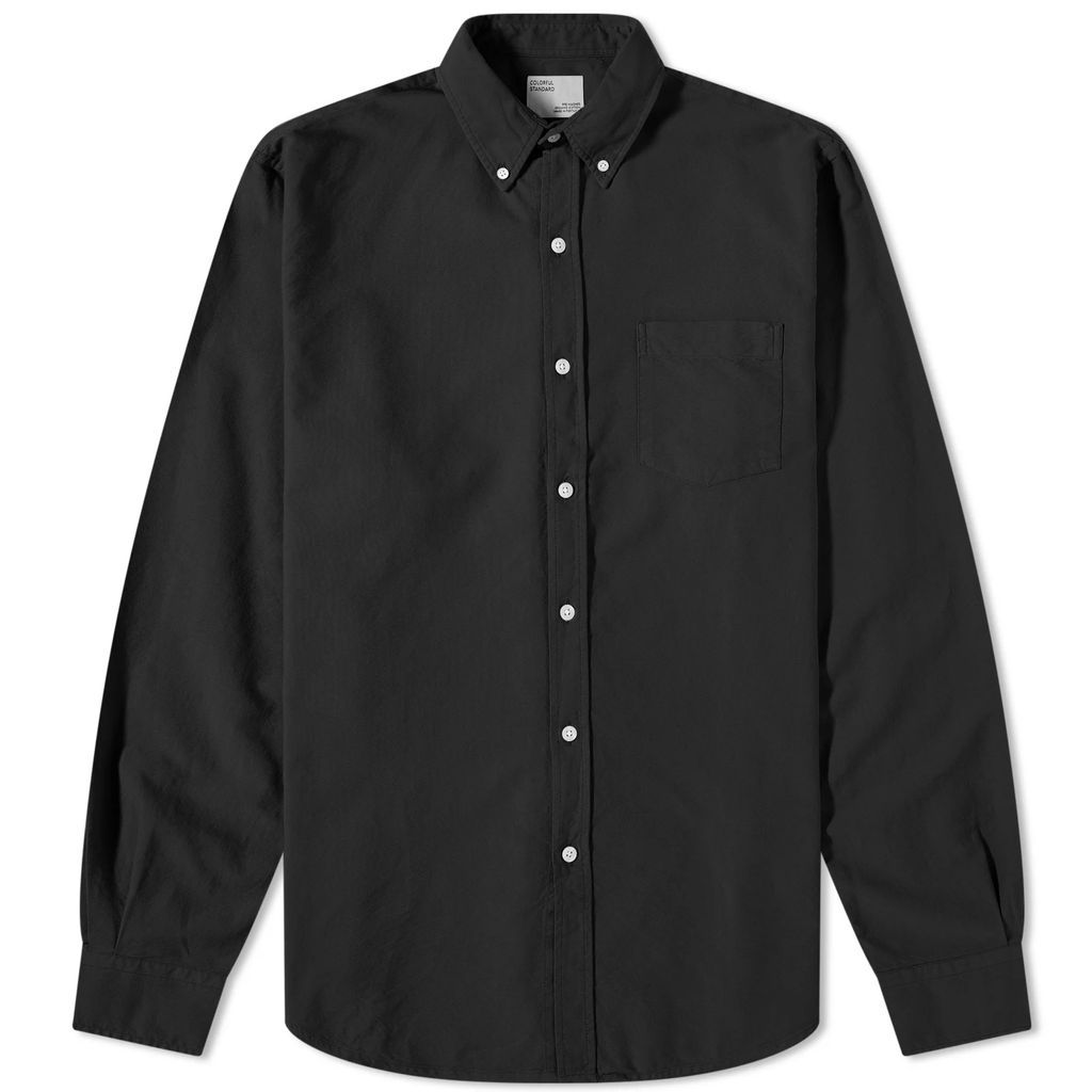 Men's Organic Oxford Shirt Deep Black