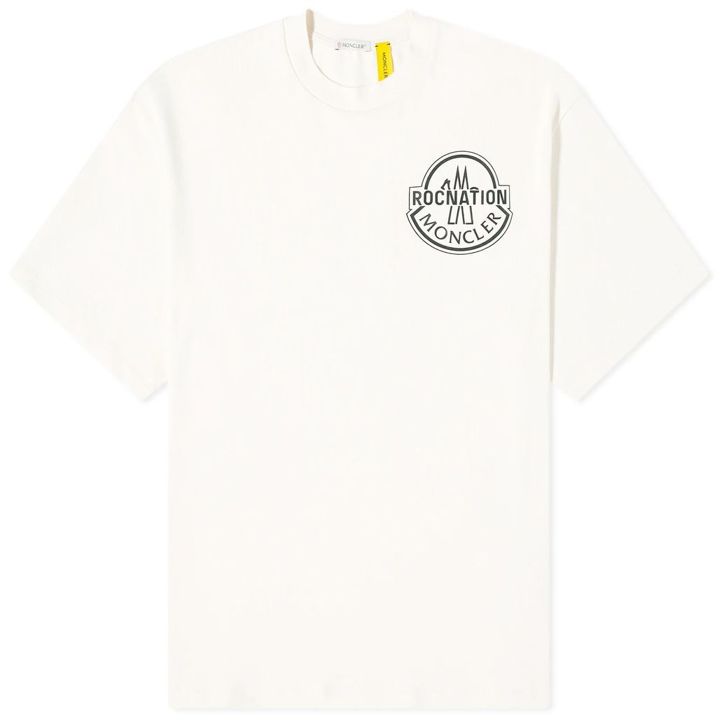 Men's Genius x Roc Nation Short Sleeve T Shirt Off White/Cream