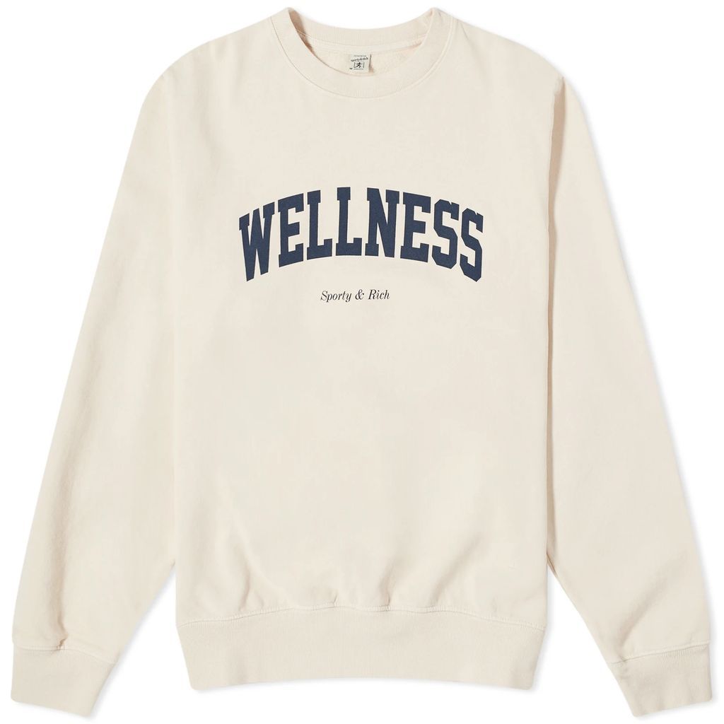 Wellness Ivy Crew Sweat Cream/Navy