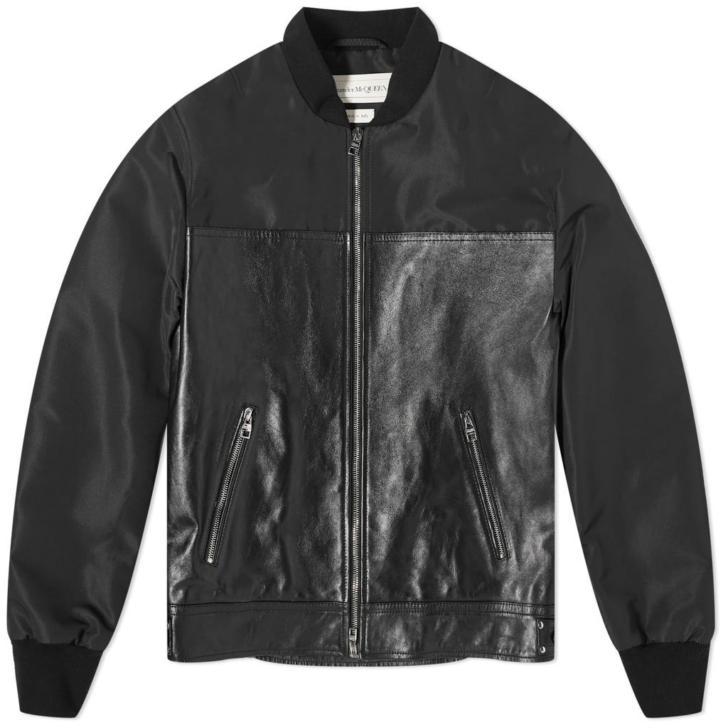 Men's Hybrid Leather Jacket Black