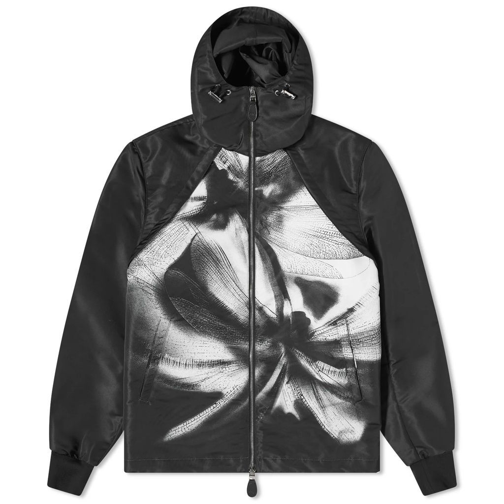 Men's Shadow Dragonfly Windbreaker jacket Black White