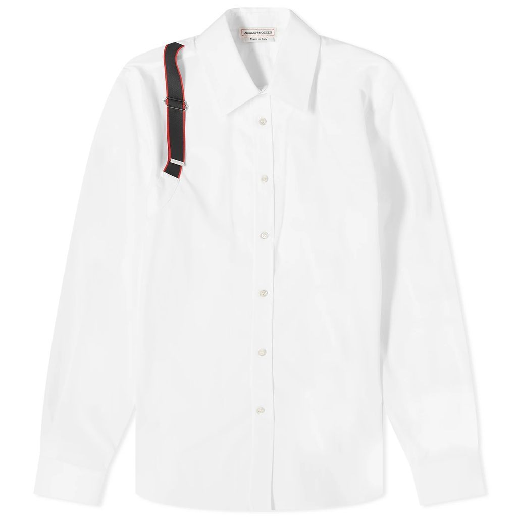 Men's Tape Logo Harness Shirt White