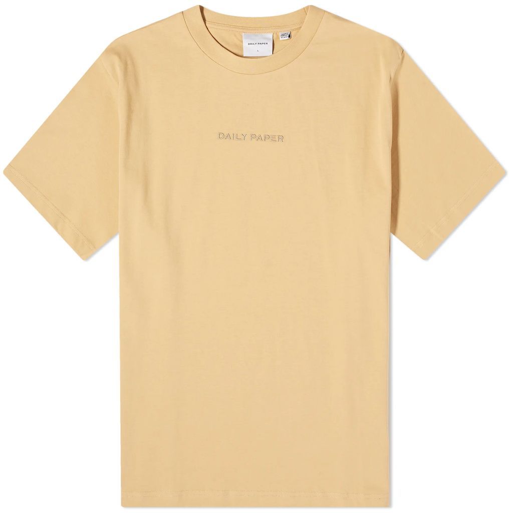 Men's Logotype Short Sleeve T-Shirt Taos Beige
