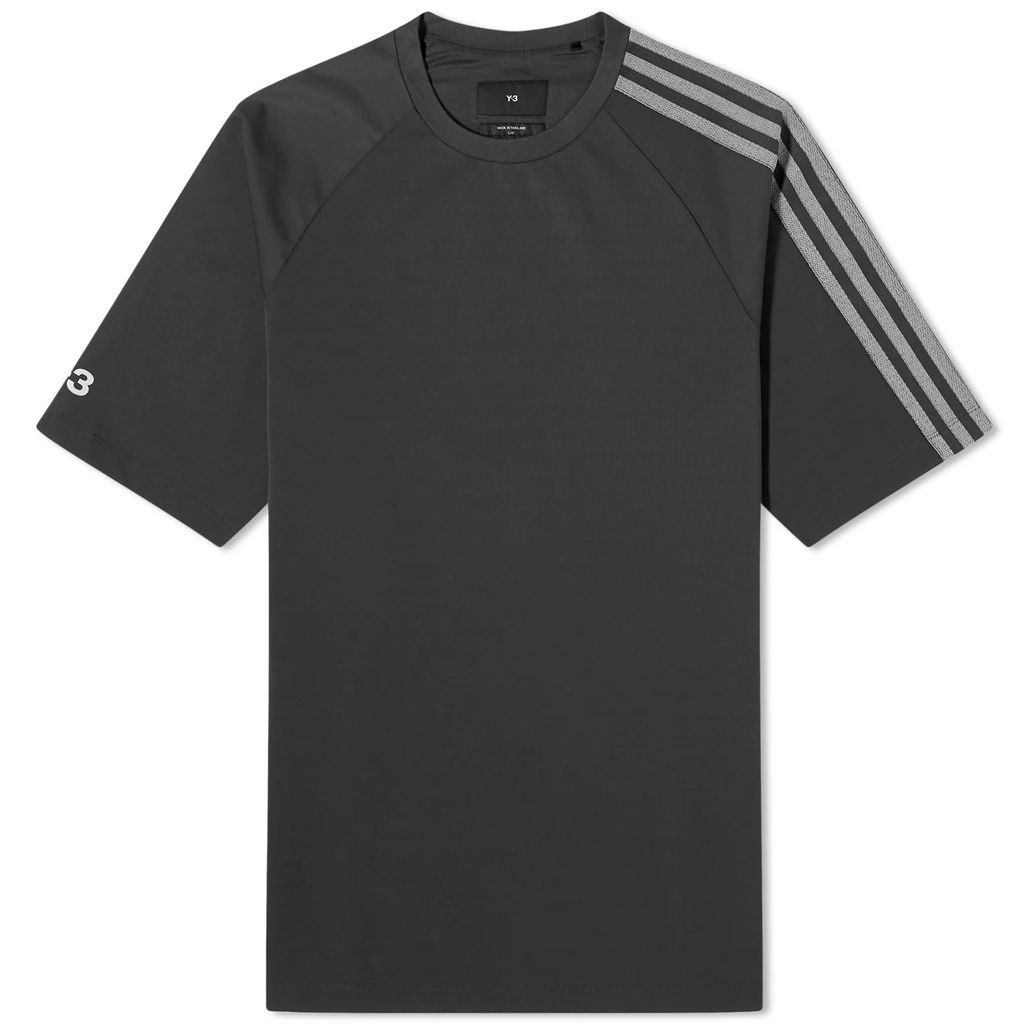 Men's 3 Stripe Long sleeve T-shirt Black/Off White