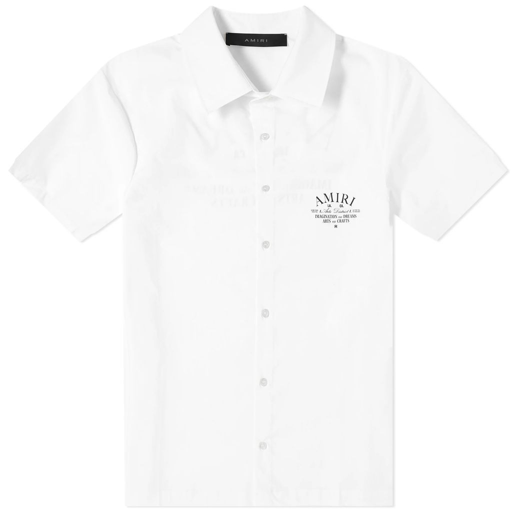 Men's Arts District Short Sleeve Vacation Shirt White
