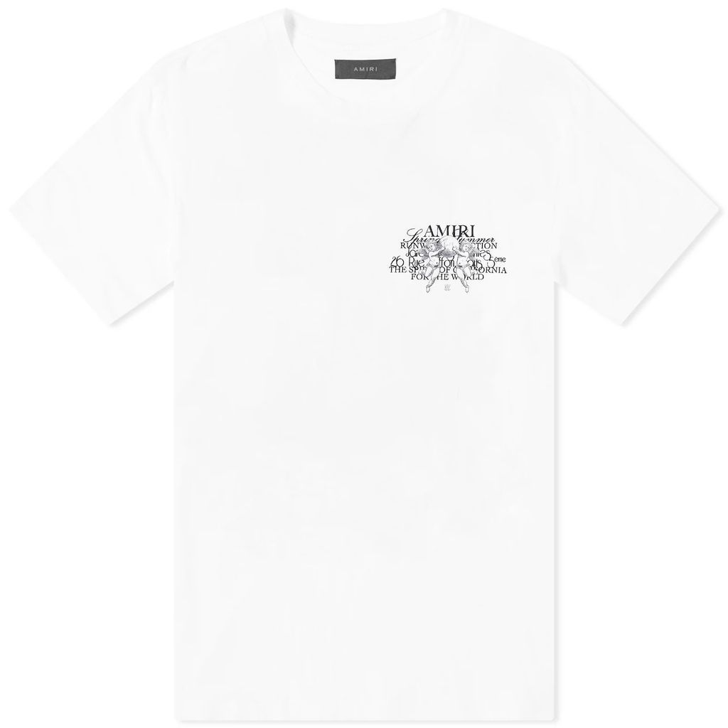 Men's Cherub Text T-Shirt White