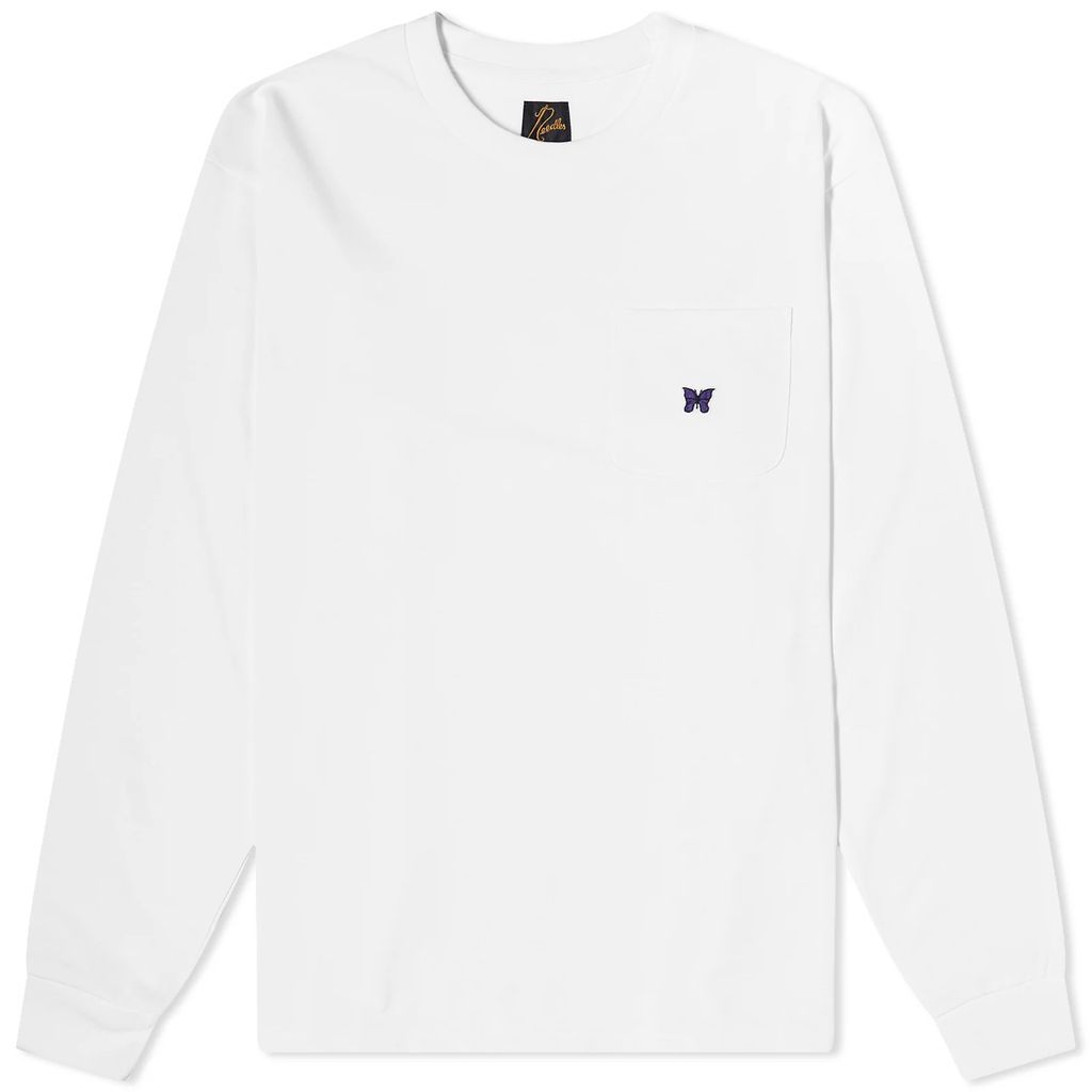 Long Sleeve Pocket T-Shirt White