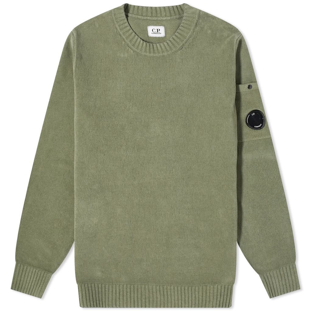 Men's Chenille Cotton Knit Agave Green
