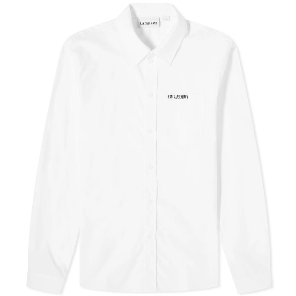 Men's Logo Regular Fit Shirt White