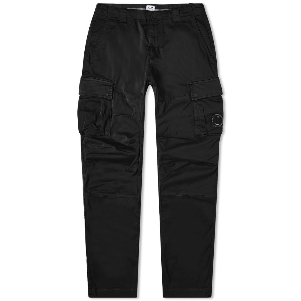 Men's Stretch Sateen Ergonomic Lens Cargo Pants Black