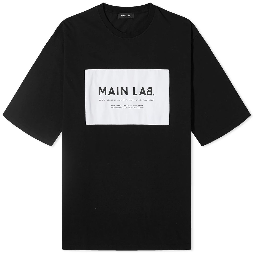 Men's Main Lab Logo T-Shirt Black/White